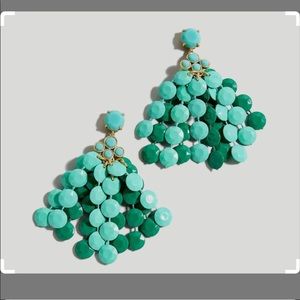 Jcrew Waterfall Bead Statement Earrings